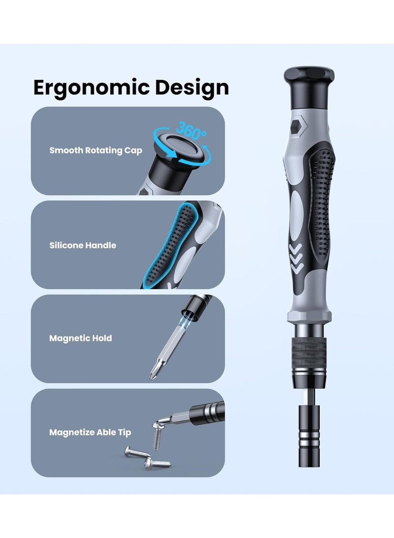 115 in 1 Precision Screwdriver Set Professional Magnetic Repair Tool Kit for Phone, Computer, Watch, Laptop, Xbox, Macbook, Game Console, Eyeglass, Electronic - Image 2